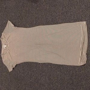 Motherhood maternity striped cotton dress size medium like new